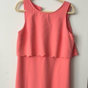LOFT bright coral dress